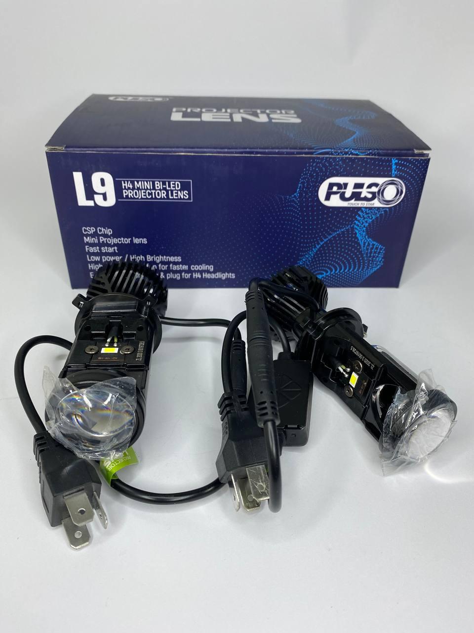 Лампы светодиодные PULSO LED L9 H4 Mini Lens 12 V 35 W 5000 K