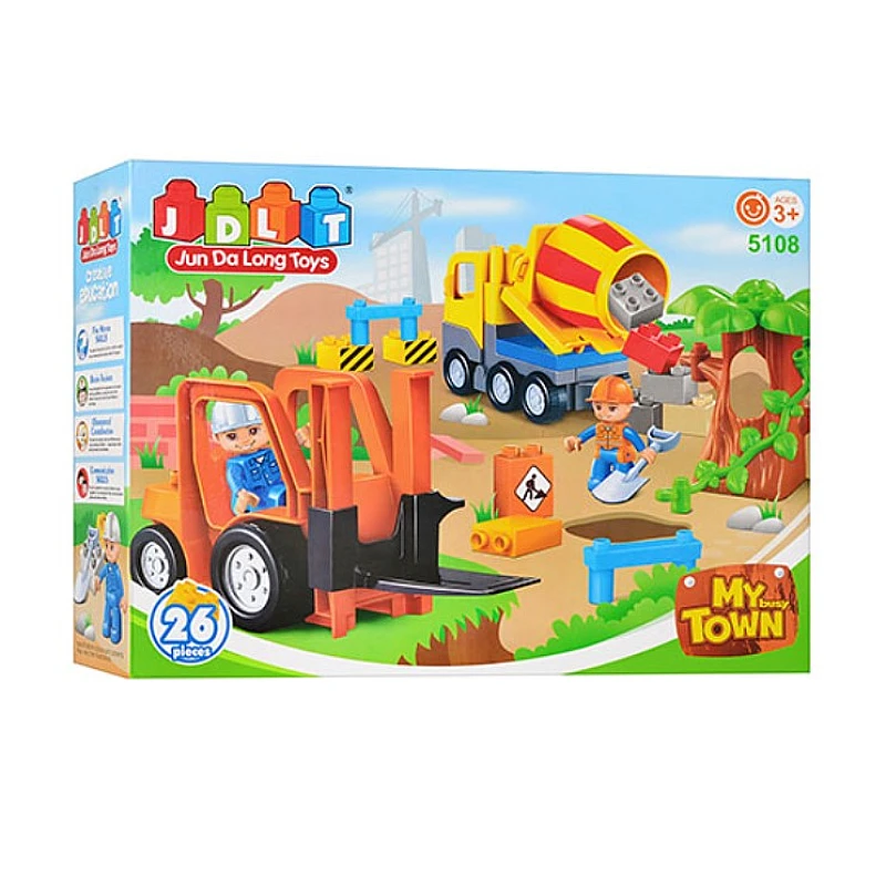 Конструктор для детей JDLT 5108 Стройплощадка стройтехника фигурки Разноцветная (147-132-BUK001499) - фото 2 Конструктор для детей JDLT 5108 Стройплощадка стройтехника фигурки Разноцветная (147-132-BUK001499) - фото 2