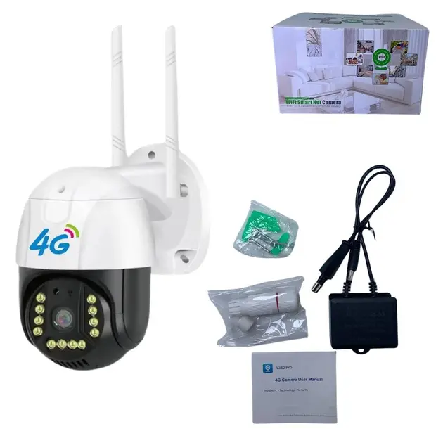 Камера видеонаблюдения наружная с ночной съемкой 4G Sim V380 PRO IP 66 (JamV380)