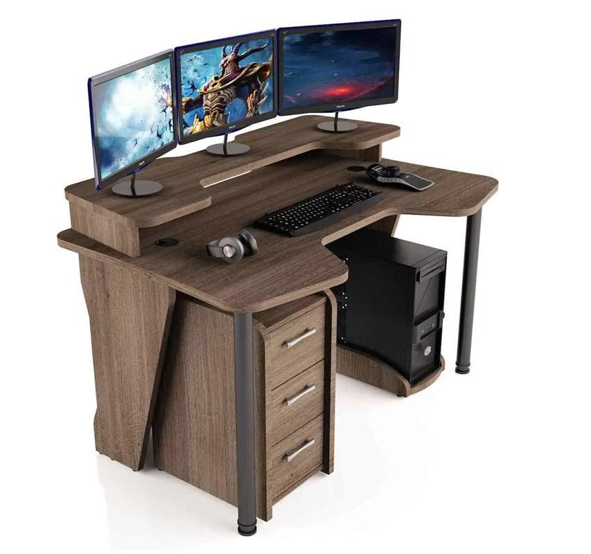 Геймерский стол COMFORT GTN12 120х87х75 см Орех эко - фото 1 Геймерский стол COMFORT GTN12 120х87х75 см Орех эко - фото 1