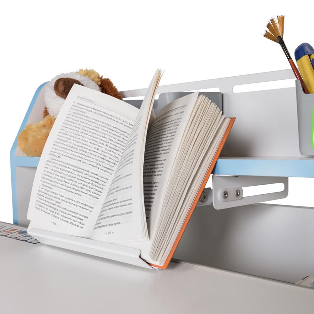 Парта трансформер школьная эргономичная Mealux Sherwood Energy Белый/Голубой (BD-830 W/BL Energy) - фото 6 Парта трансформер школьная эргономичная Mealux Sherwood Energy Белый/Голубой (BD-830 W/BL Energy) - фото 6