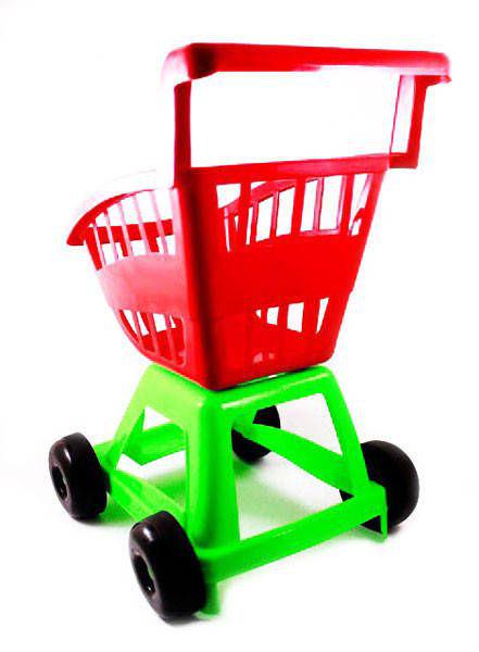 Детская тележка для супермаркета Красный (27200-1) - фото 2 Детская тележка для супермаркета Красный (27200-1) - фото 2