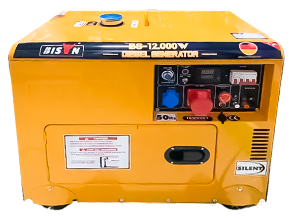 Генератор дизельный Bison BS12000W 6,5/7 кВт 4-х тактный старт с кнопки и пульта ДУ (bs7kw)
