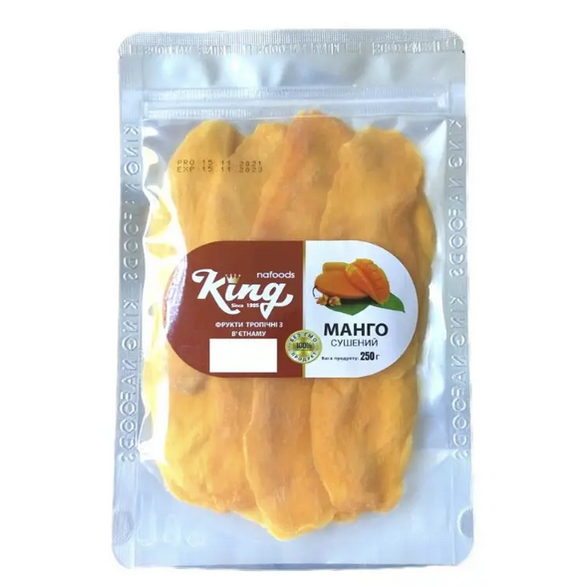 Манго сушений KING 250 г