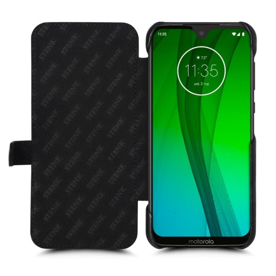 Чехол книжка Stenk Premium для Motorola Moto G7 Черный (68509)