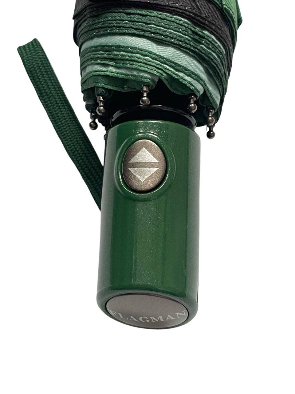 Парасолька автоматична жіноча Flagman з квітковим принтом 9 спиць антивітер Зелений (159/2) - фото 5 Парасолька автоматична жіноча Flagman з квітковим принтом 9 спиць антивітер Зелений (159/2) - фото 5