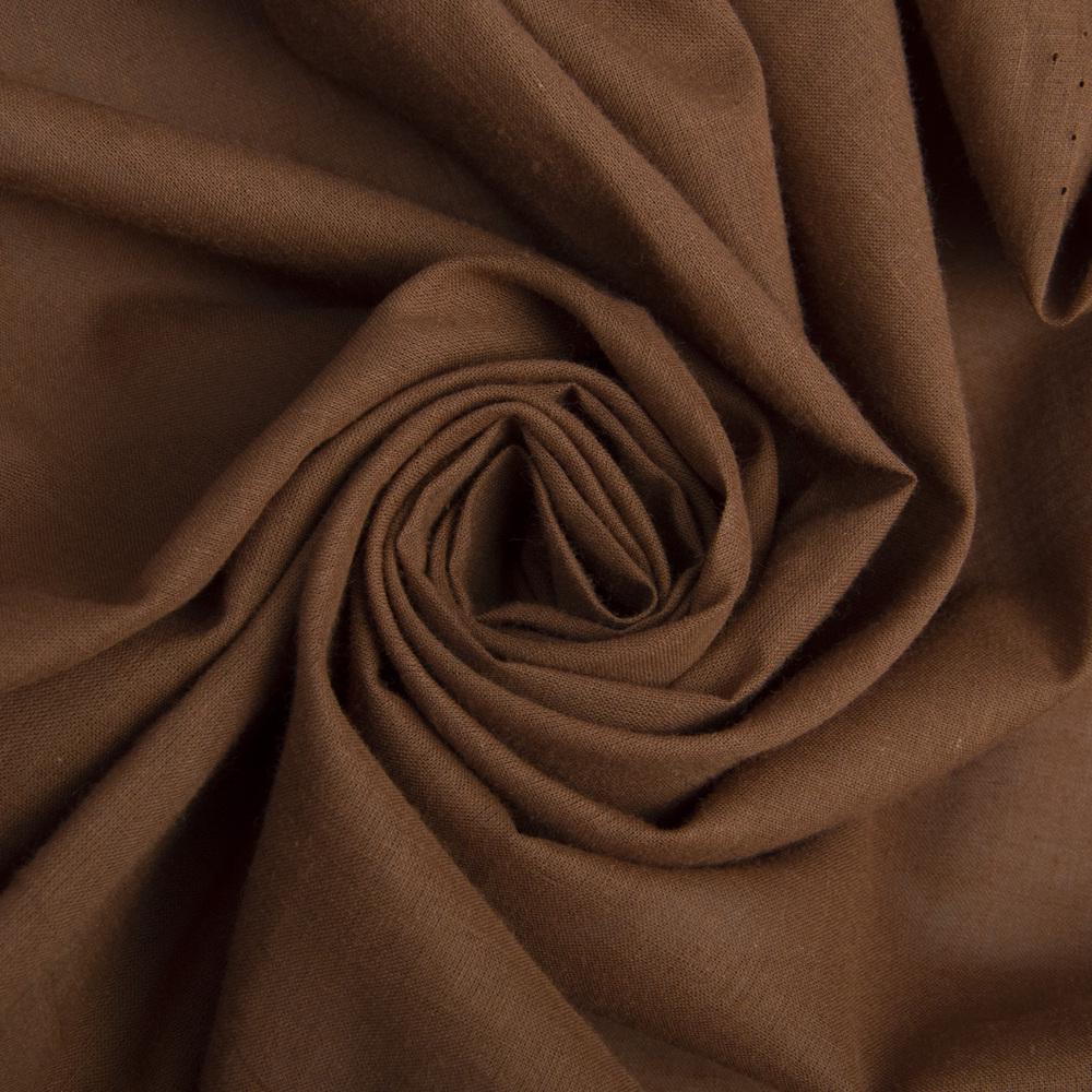 Ткань батист однотонная Каштан (23079)