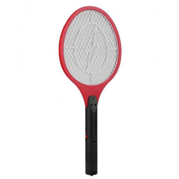 Электромухобойка Rechargeable Mosquito-hitting Swatter на аккумуляторе Красный (8701) - фото 8