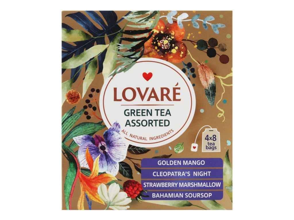 Чай Lovare зел Зеленый ассорти 32 пакетика (845617)