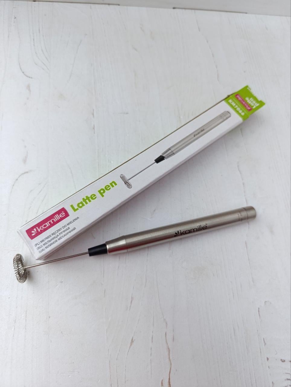 Капучинатор Kamille KM-7066 вспенитель молока 19×5х1 см Стальной (KM-7066)