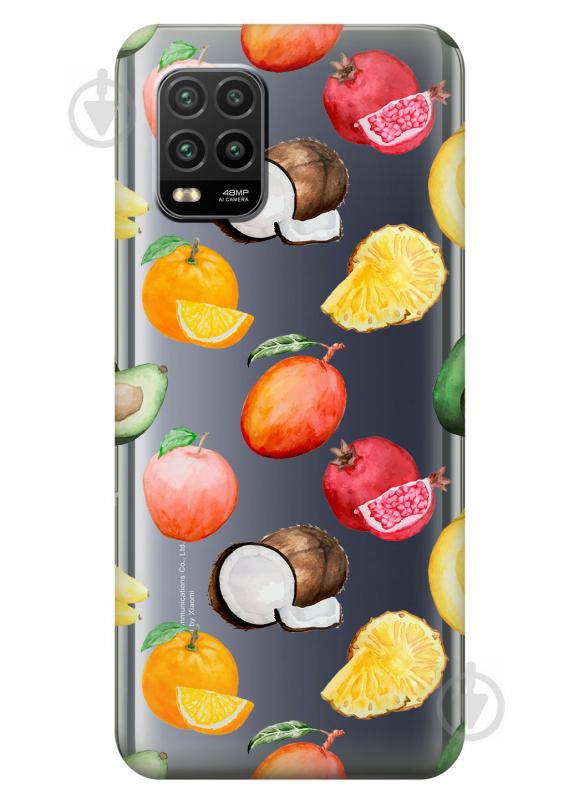 Силиконовый чехол iSwag для Xiaomi Mi 10 Lite Фрукты (KS2256)