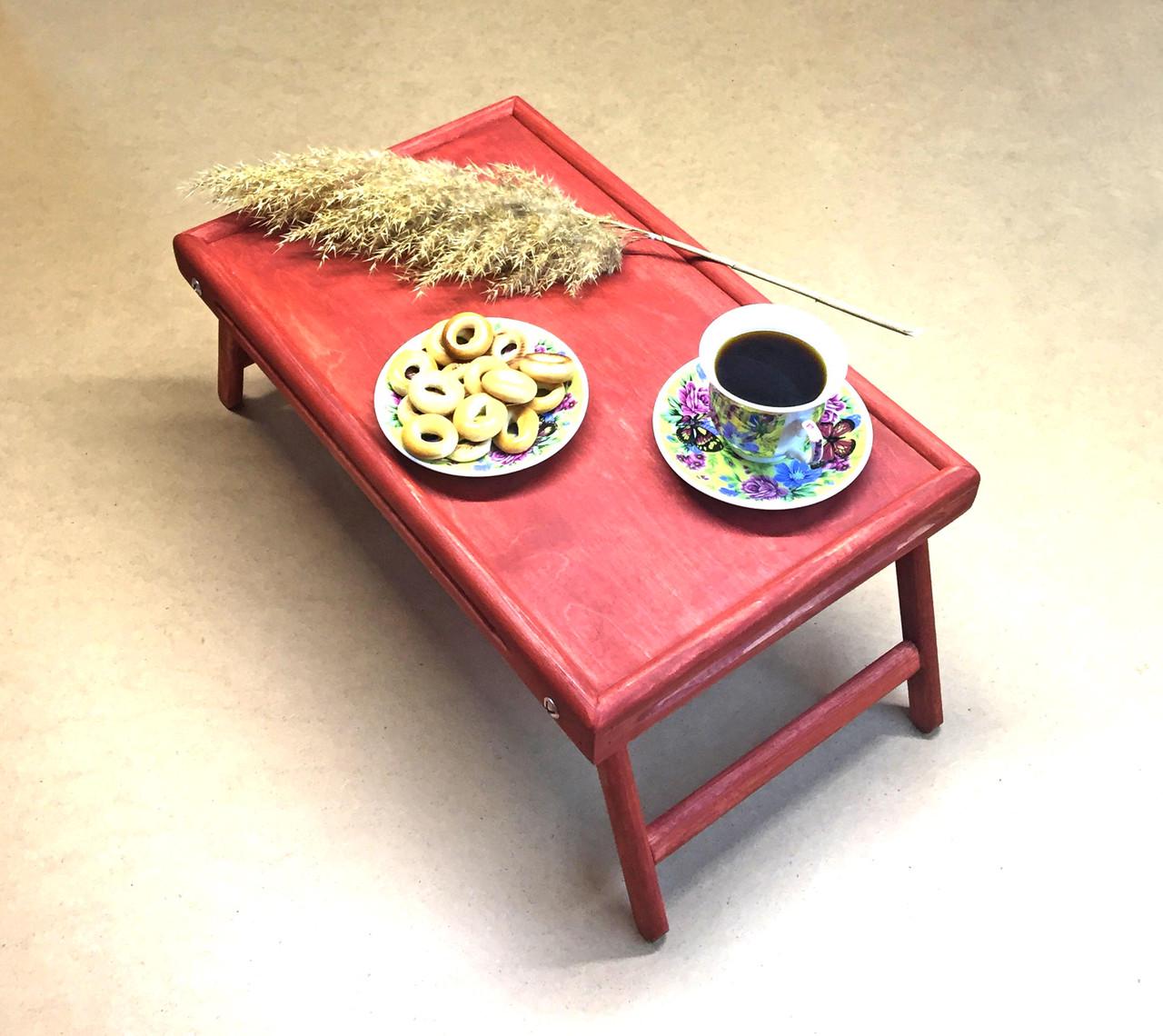 Столик-піднос для сніданку з дерева Даллас Корал (СТП-000314) - фото 3