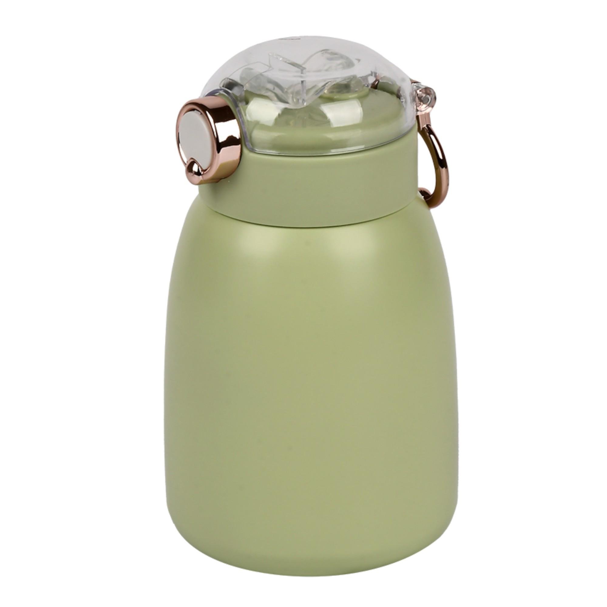 Термос-поїлка з трубочкою Stenson MT-5352 400 мл Зелений (27917723)