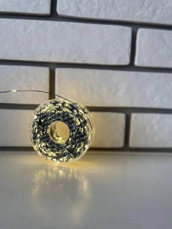 Гірлянда Роса USB з пультом 1000 LED 100 м Білий теплий/Зелений дріт (34763) - фото 4 Гірлянда Роса USB з пультом 1000 LED 100 м Білий теплий/Зелений дріт (34763) - фото 4