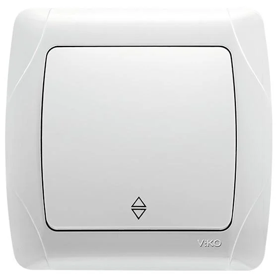 Выключатель одноклавишный Viko Carmen проходной Белый (90561004)