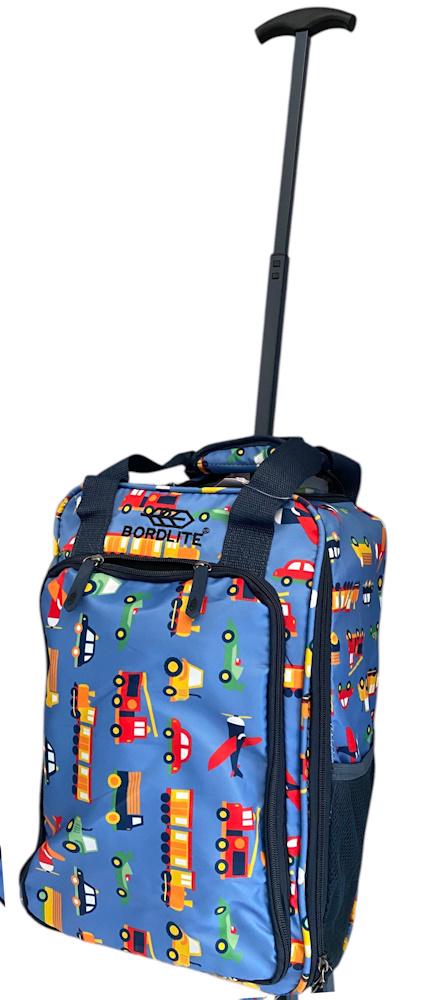 Чемодан мини ручная кладь Bordlite JBTB90/transport полиэстер с машинками XS Синий