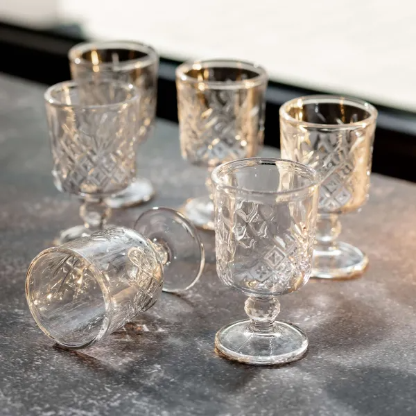 Набор рюмок для крепких напитков Lirmartur 6 шт. по 60 мл Прозрачный - фото 4