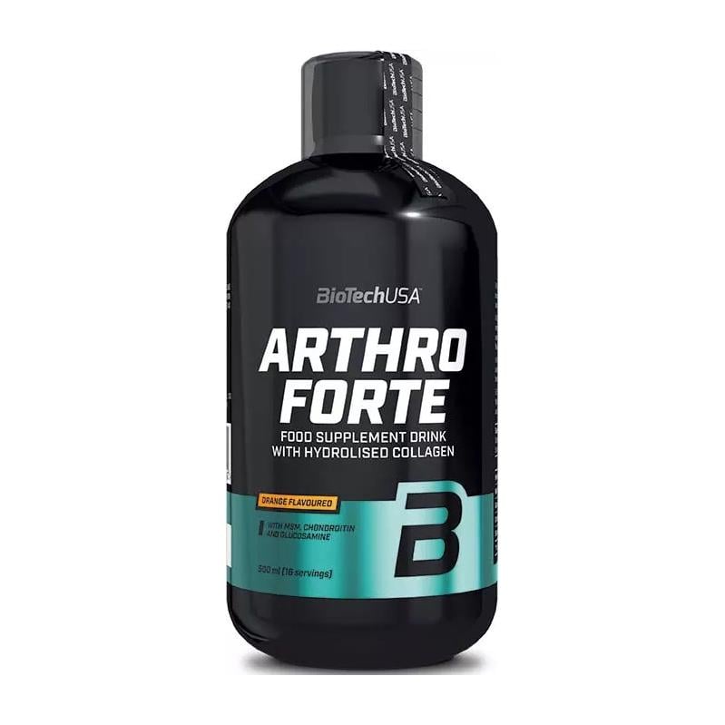 Хондропротектор BioTechUSA Arthro Forte Liquid глюкозамин хондроитин и MSM жидкий 0,5 л Апельсин