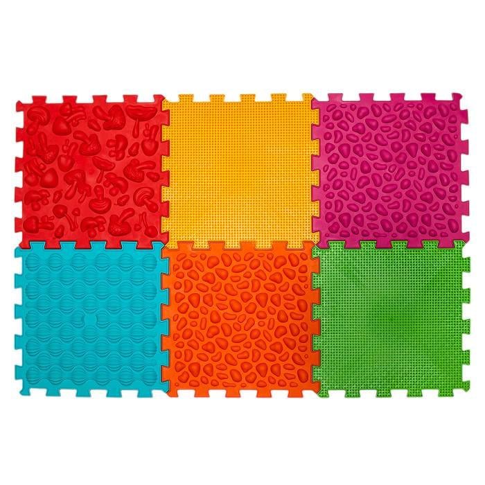 Развивающий коврик массажный Ortek ортопедический микс мягкие 6 модулей (OR00001216) Развивающий коврик массажный Ortek ортопедический микс мягкие 6 модулей (OR00001216)