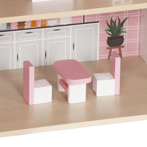 Кукольный домик Kruzzel деревянный с LED-подсветкой и мебелью (29318164) - фото 11 Кукольный домик Kruzzel деревянный с LED-подсветкой и мебелью (29318164) - фото 11