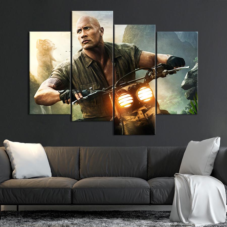 Настенний декор Дуэйн Джонсон в роли Смолдера Брэйвстоуна Джуманджи: Зов джунглей 89x56 см (A49-4)