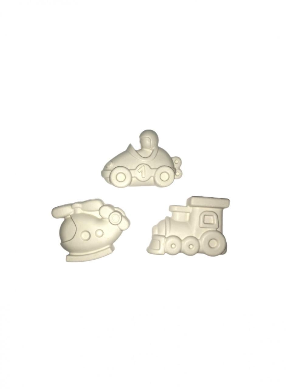 Фігурки для розмальовки 3D PandClub Транспорт 3 шт. (RN101)