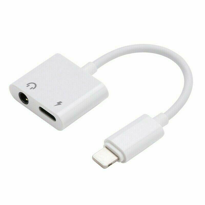 Переходник разветвитель 2в1 Lightning и 3,5 мм Audio AUX Jack (968472543)