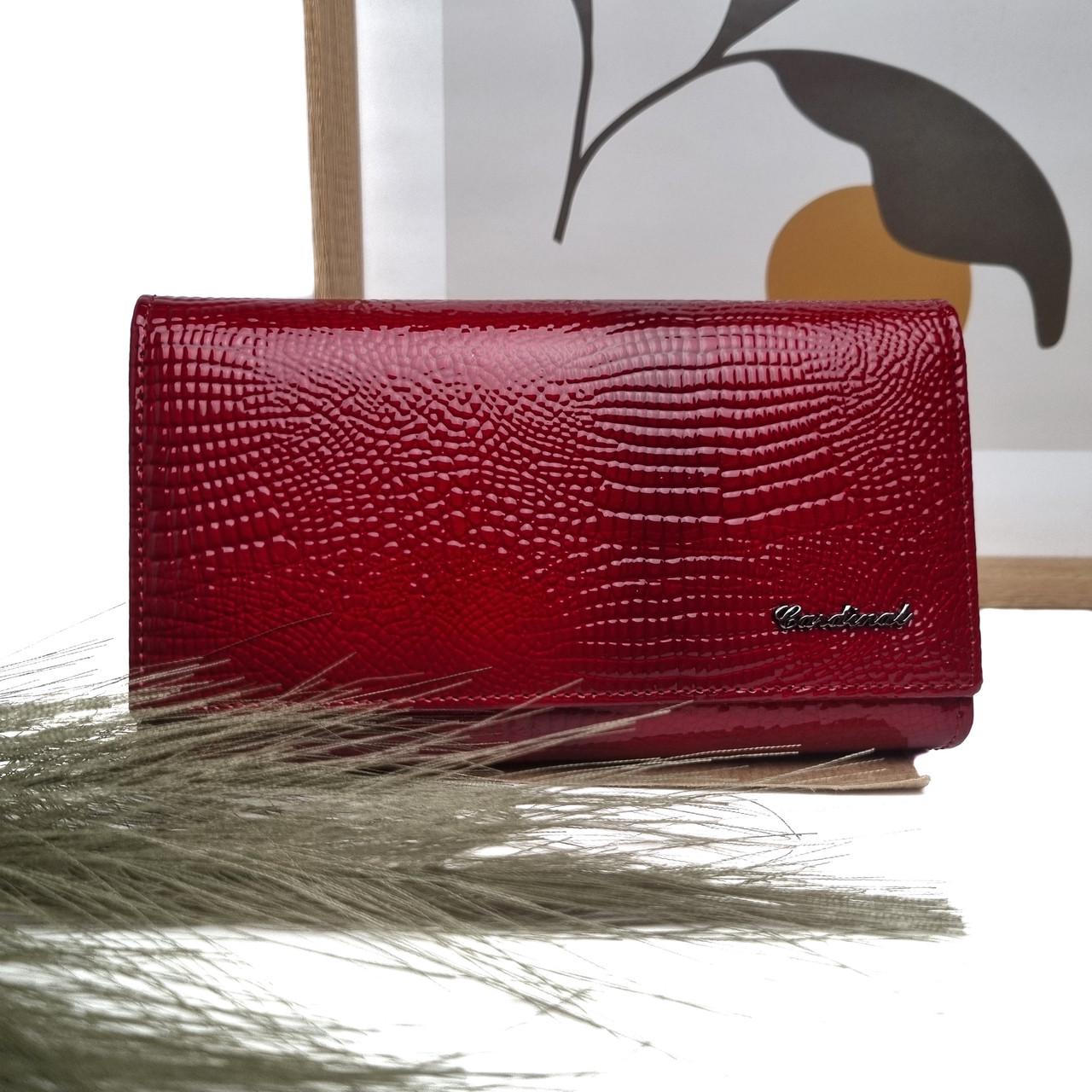Гаманець жіночий Cardinal лаковий Червоний (9032-B)