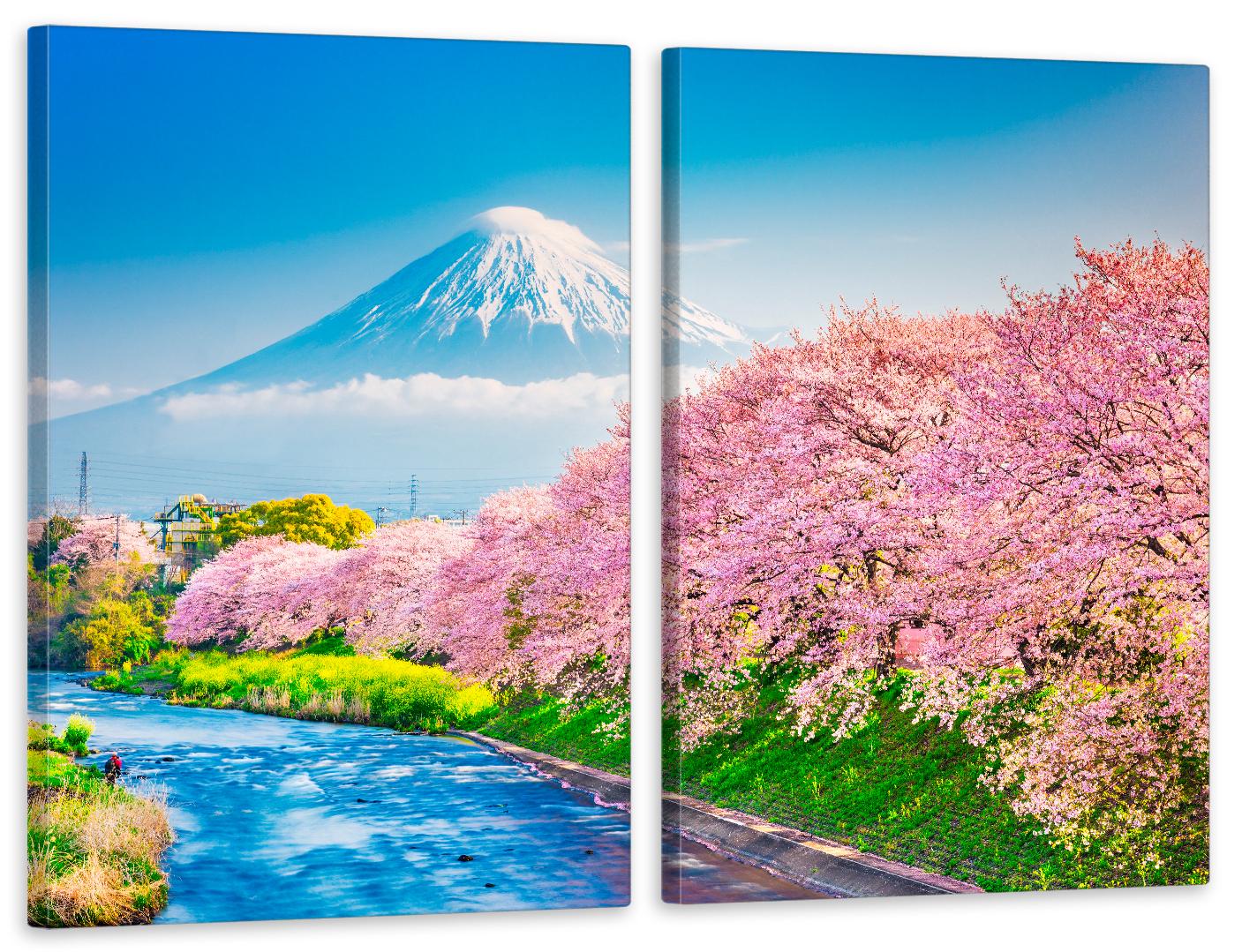 Картина модульная в гостиную/спальню Сакура 70х102 см (TLV-2_027)