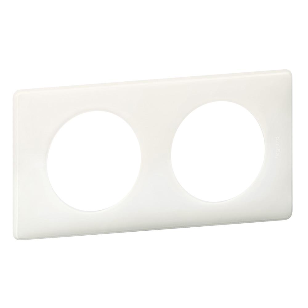 Рамка Legrand Celiane 2п пластик  Белый глянец (66632)
