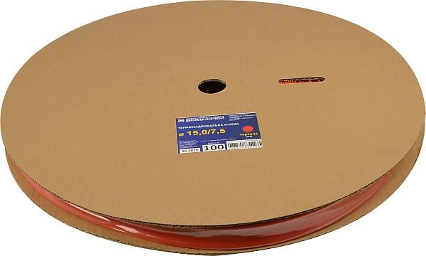 Трубка термоусадочная АСКО Ø15/7,5 мм 100 м Красный (A0150040803)