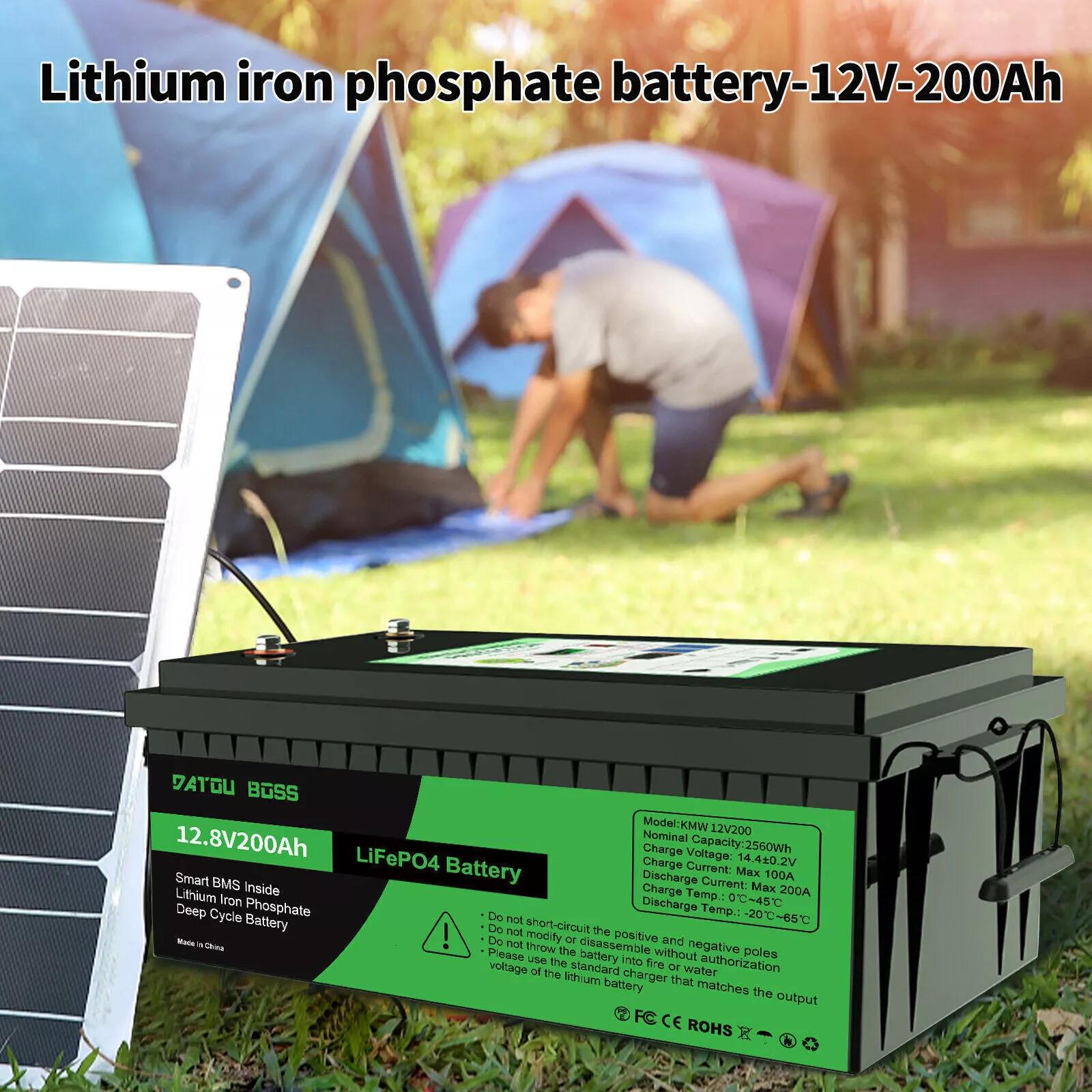 Аккумулятор LiFePO4 DATOUBOSS 12V 200 Ah 2560Wh 200A BMS до 15000 циклов - фото 6 Аккумулятор LiFePO4 DATOUBOSS 12V 200 Ah 2560Wh 200A BMS до 15000 циклов - фото 6