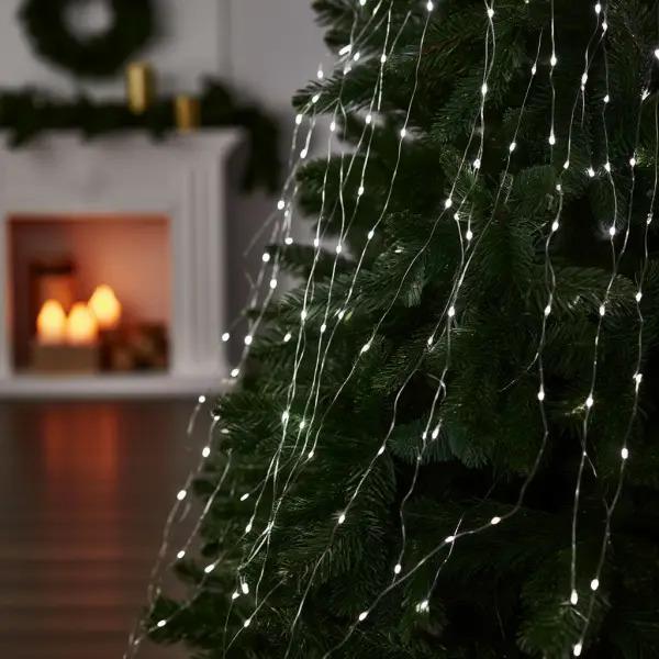 Гирлянда Конский хвост 600 LED 20 нитей 3 м Белый свет (1733015W) - фото 3