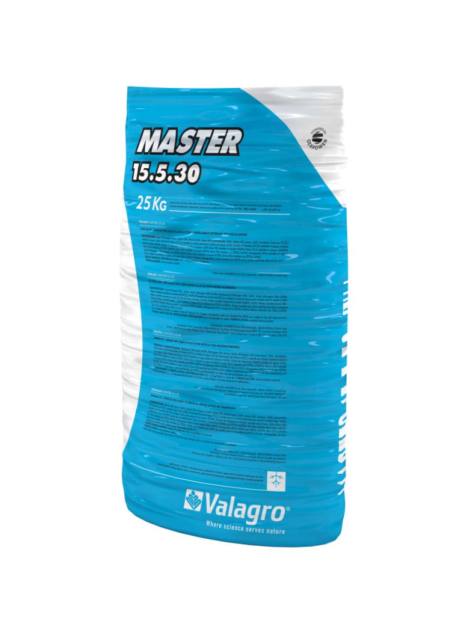 Удобрение комплексное минеральное Valagro MASTER NPK 15,5,30+2 (2317573821)