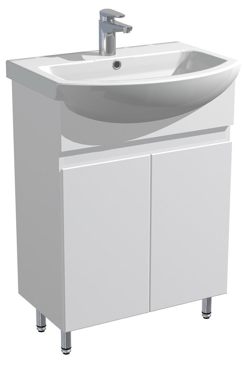 Тумба c умывальником Прокси 60 для ванной комнаты Белый
