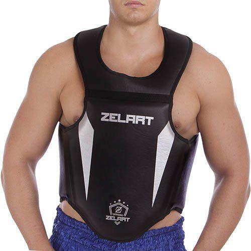 Жилет для единоборств Zelart BO-1334 L Черный/Серебряный (37363049)