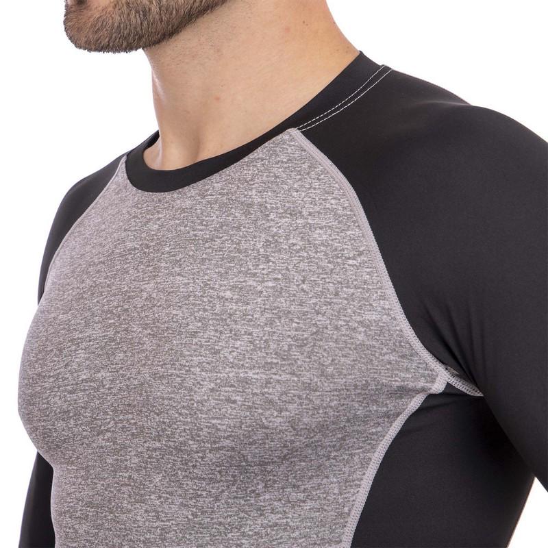 Компресійний одяг чоловічий LIDONG LD-1005-LD-1205 лонгслів і штани XXXL/р. 52-54 Чорний/Сірий (6936116101148) - фото 5