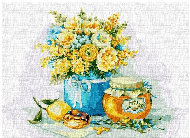 Картина по номерам Идейка Натюрморты Медовое удовольствие 40х50 см в термопакете (КНО2984-mt)