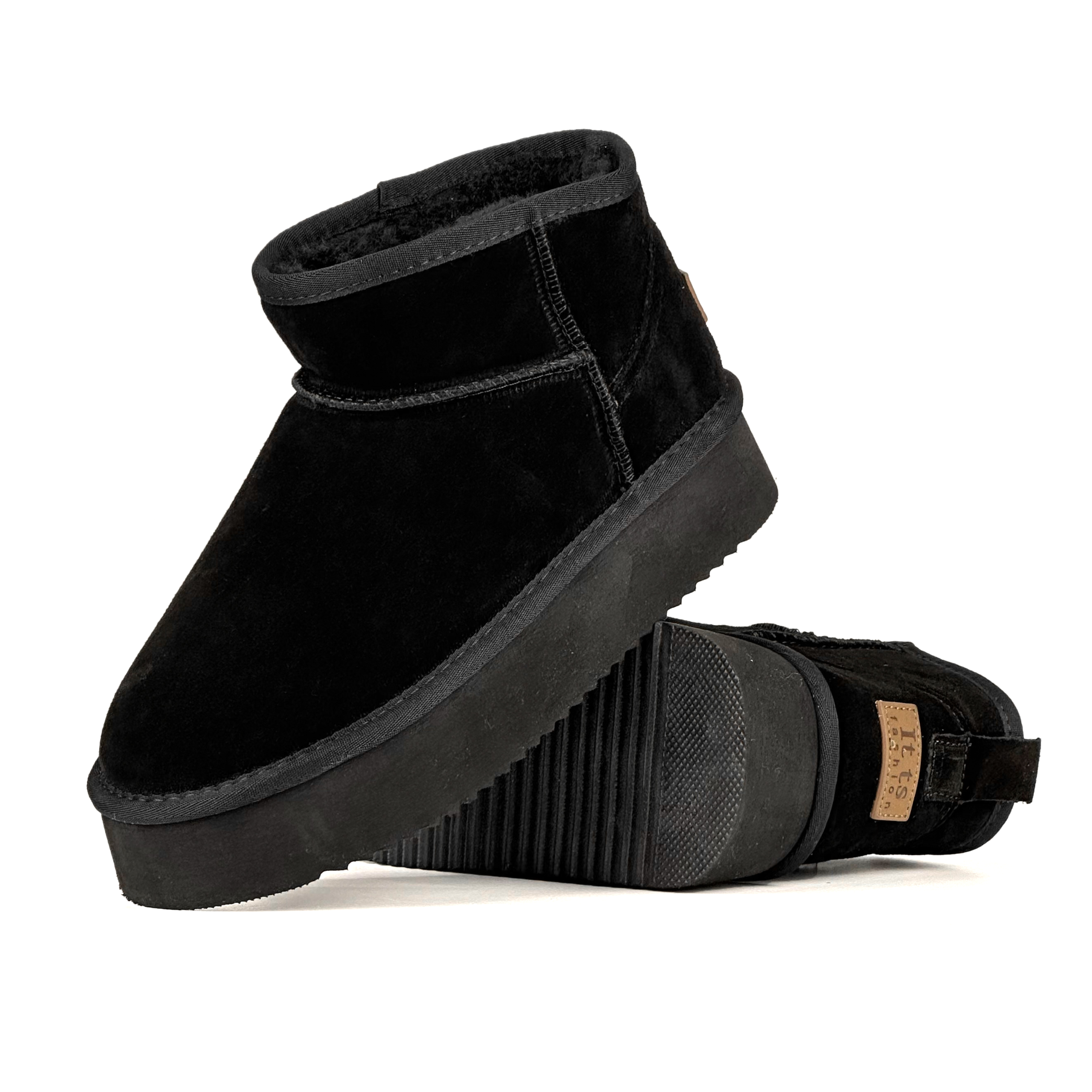 Угги из меха и натуральной замши (A801-40) - фото 2