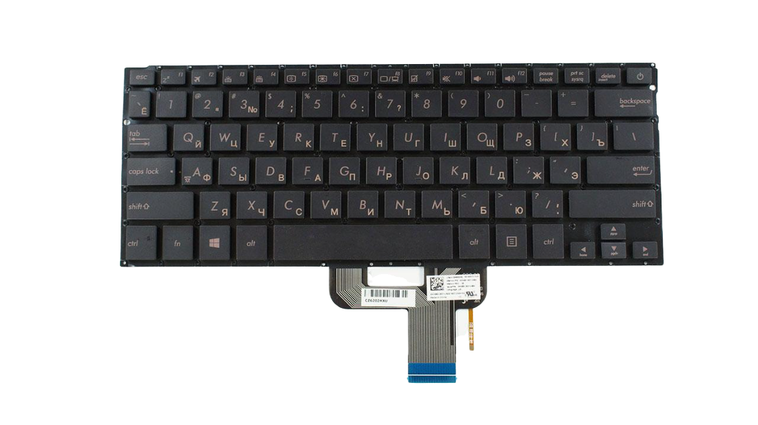 Клавіатура для ноутбука Asus RX410 RX410UQ з підсвічуванням клавіш матова (0KNB0-2631RU00)