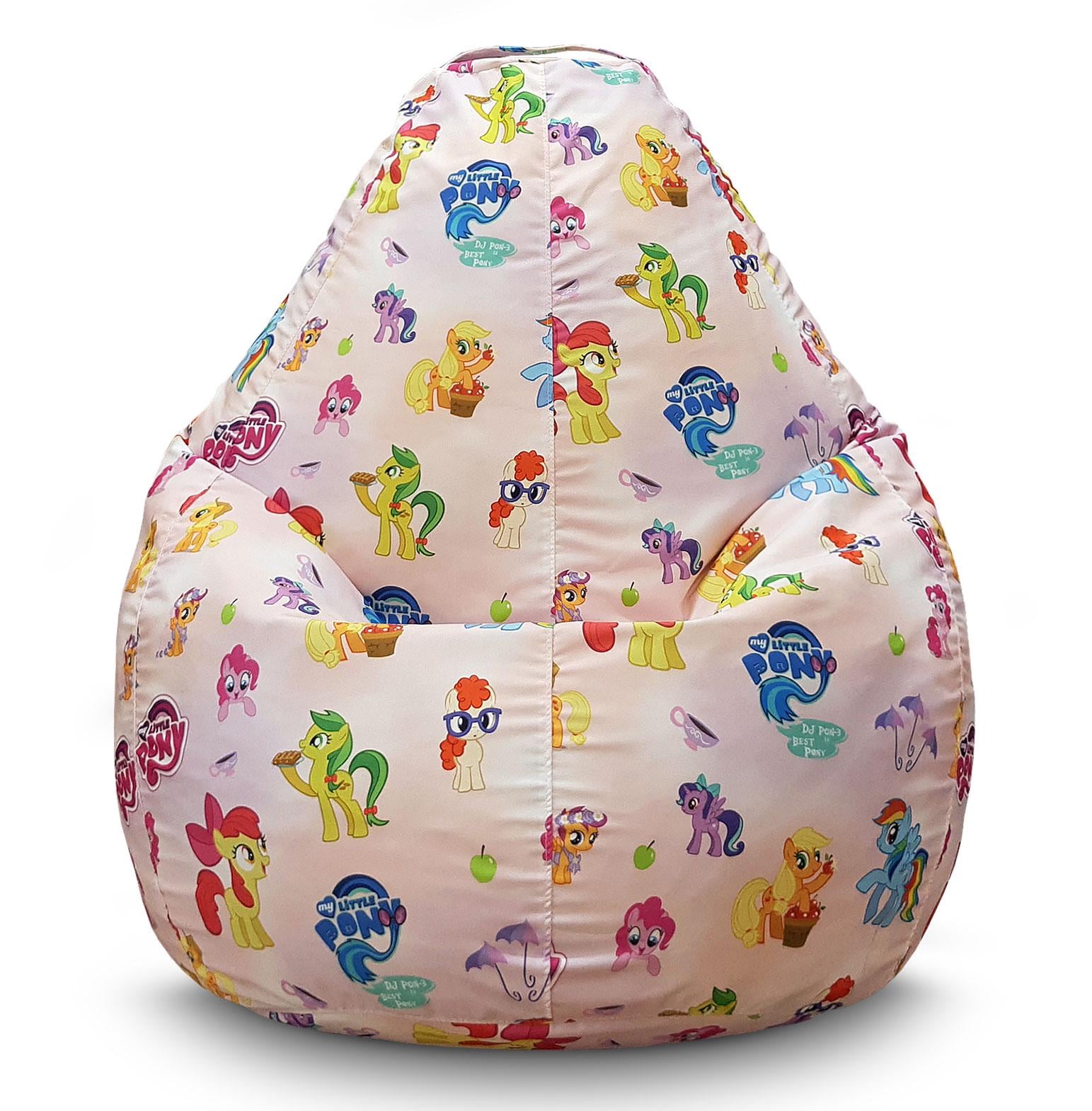Кресло мешок Little Pony Флок XL 80х110 см