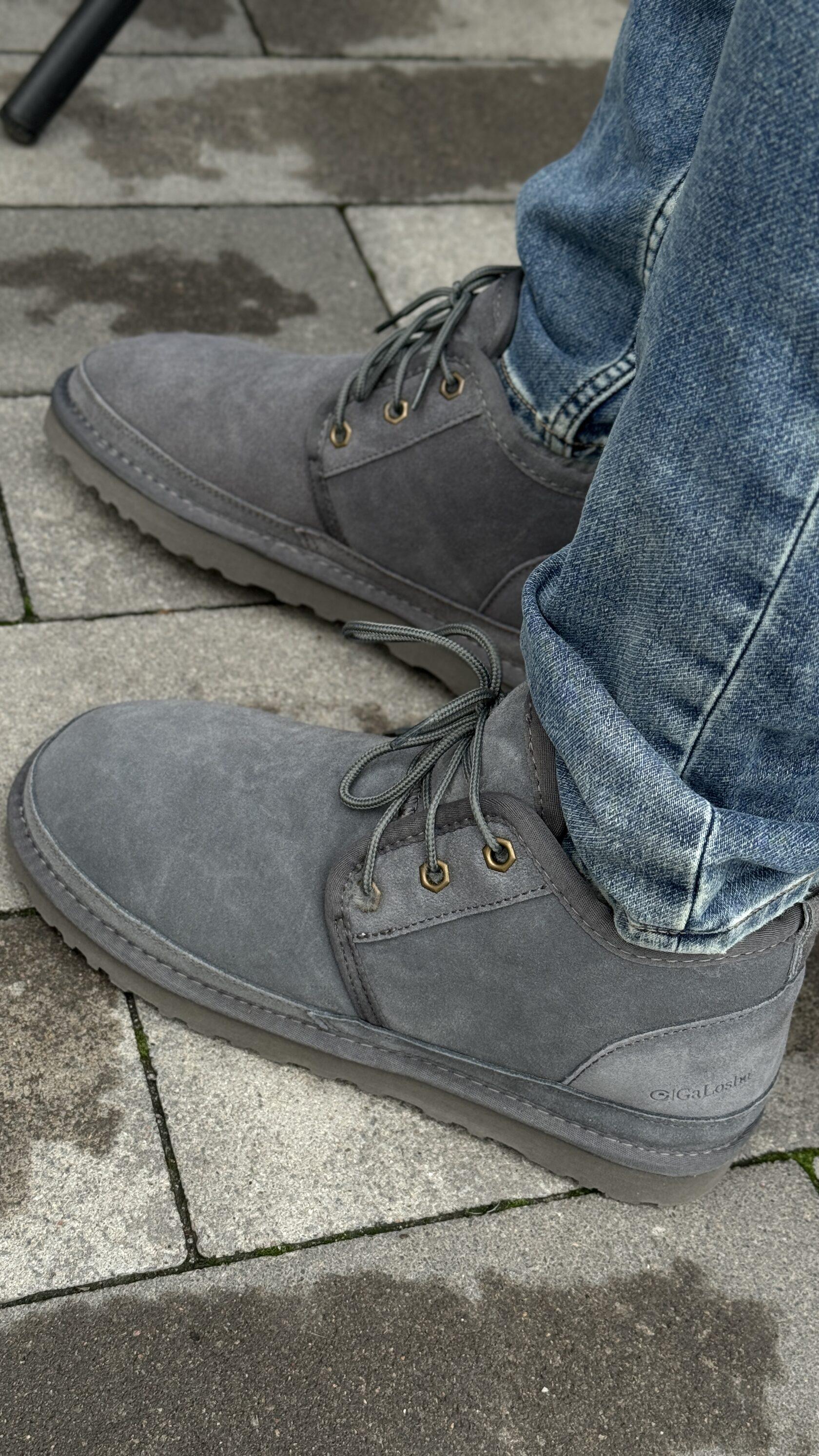 Угги мужские короткие GaLosha CORD на шнуровке р. 44 Серый (23450585) - фото 6 Угги мужские короткие GaLosha CORD на шнуровке р. 44 Серый (23450585) - фото 6