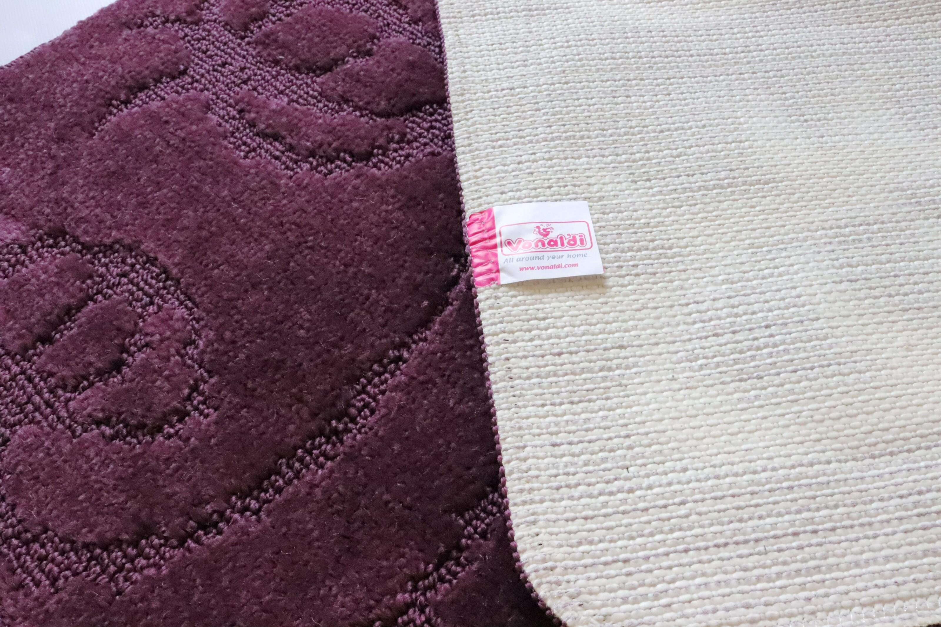 Набор ковриков для ванной и туалета Vonaldi 100x60/50x60 см Violet (10567) - фото 6 Набор ковриков для ванной и туалета Vonaldi 100x60/50x60 см Violet (10567) - фото 6
