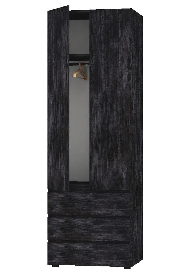 Шкаф Алекса СН-600-3т 60х50х238 см Бетон темный (67212)