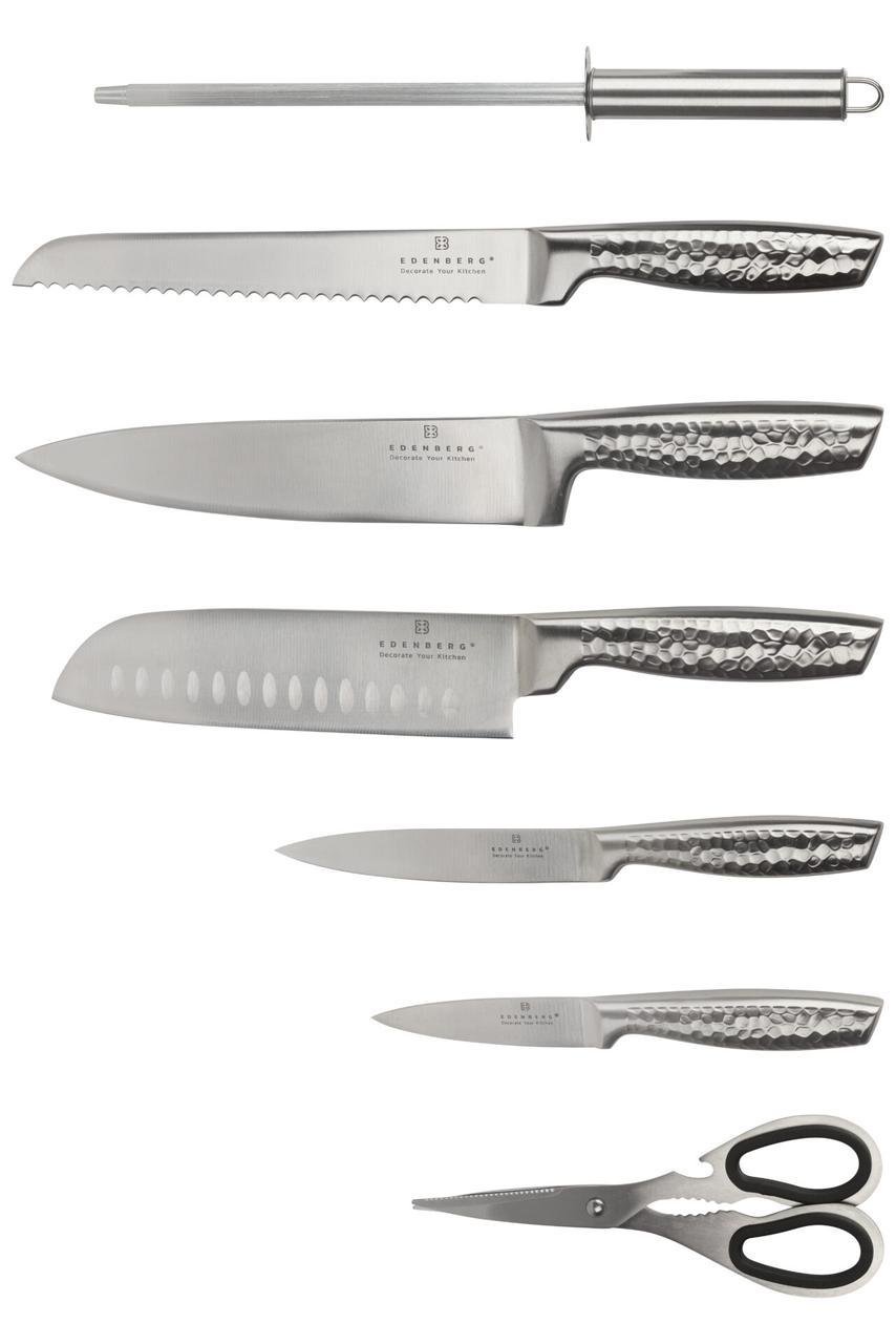 Набор кухонных ножей Edenberg из нержавеющей стали на подставке 8 пр. (EB-972) - фото 10 Набор кухонных ножей Edenberg из нержавеющей стали на подставке 8 пр. (EB-972) - фото 10