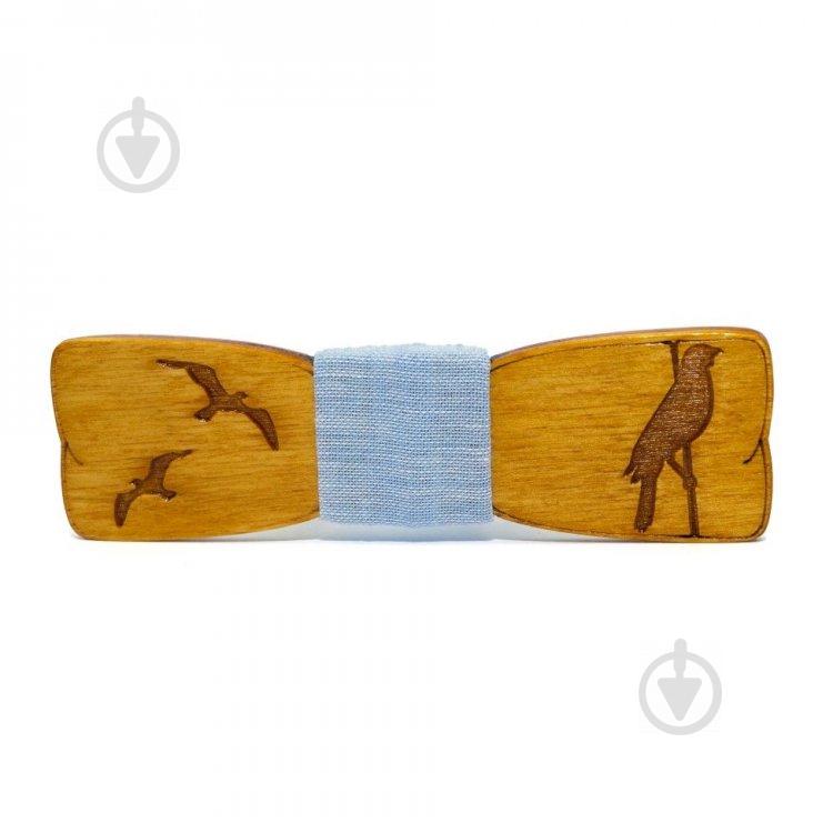 Бабочка деревянная Gofin wood с птичкой GBDH-8352