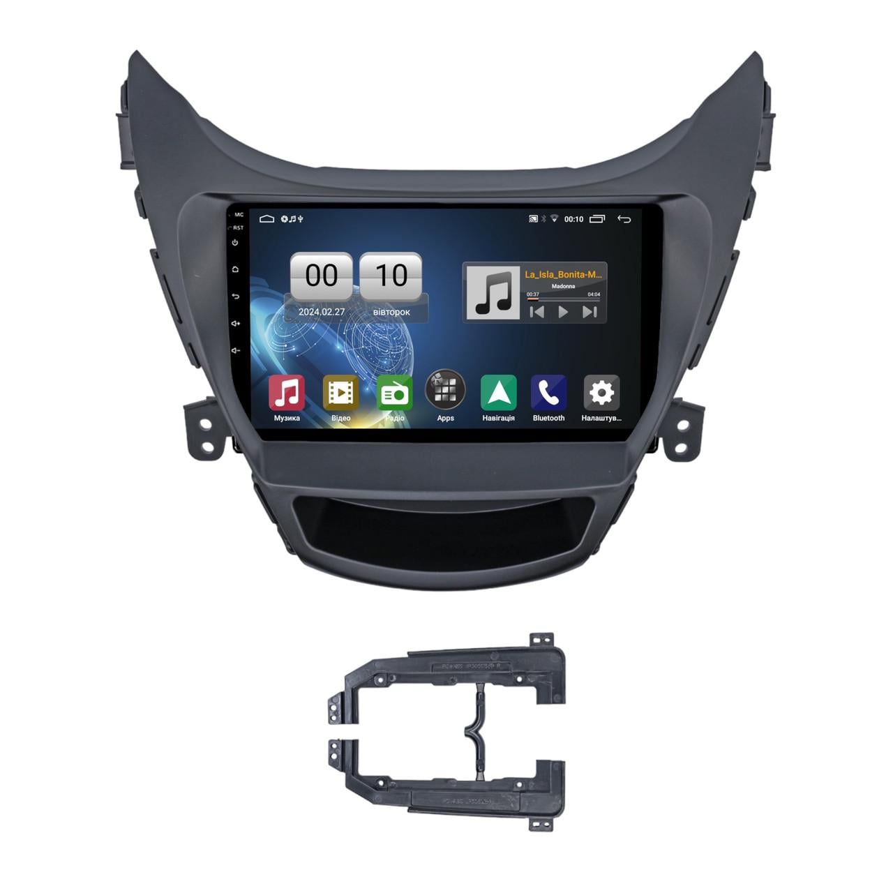 Автомагнітола штатна QIV Q1 для Hyundai Elantra 5 JK GD MD UD 2011-2013 Avante MD 2013-2015 F1 9" (Q45502) Автомагнітола штатна QIV Q1 для Hyundai Elantra 5 JK GD MD UD 2011-2013 Avante MD 2013-2015 F1 9" (Q45502)