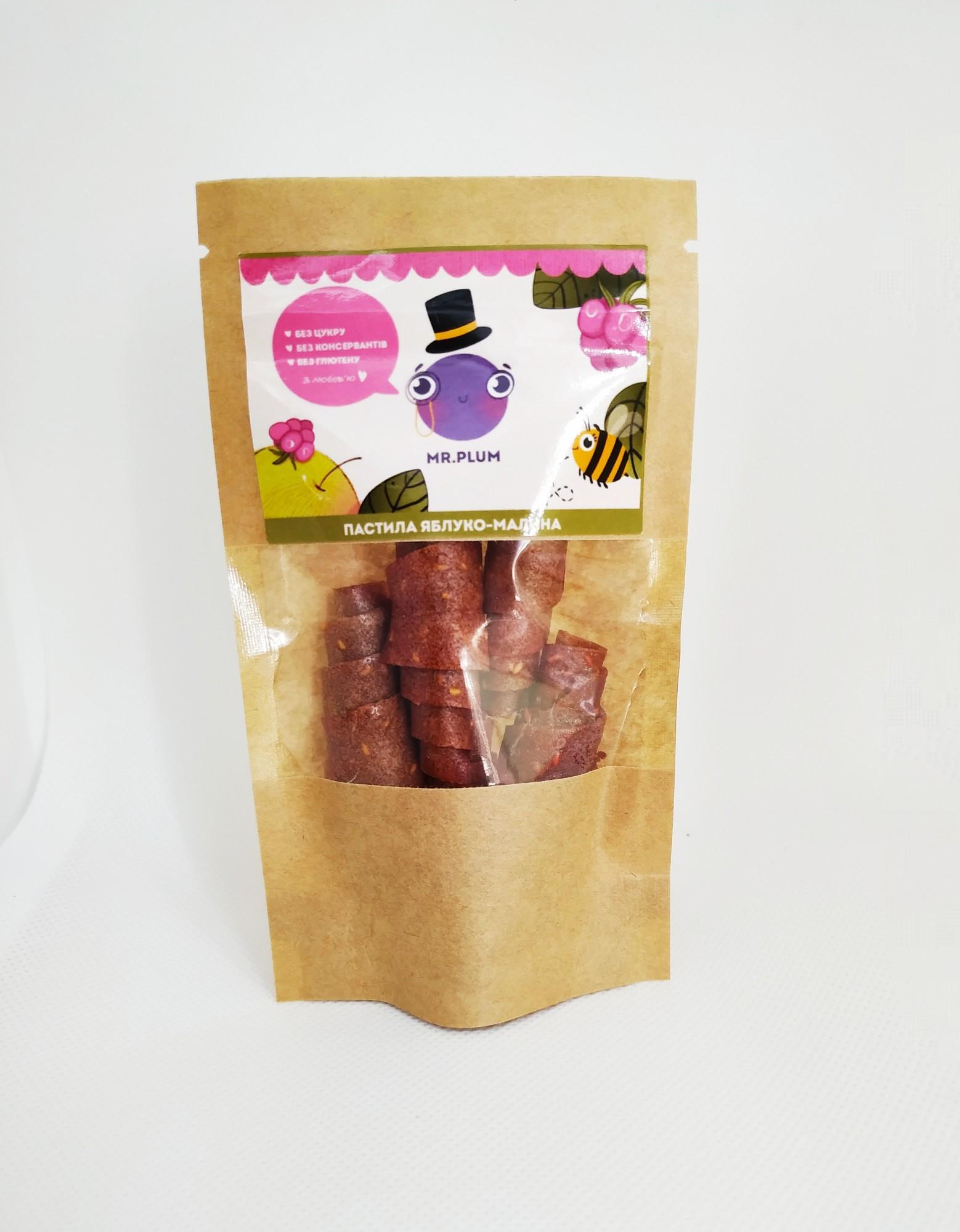 Пастила натуральная Mr.Plum Яблоко-Малина 100 г - фото 2 Пастила натуральная Mr.Plum Яблоко-Малина 100 г - фото 2