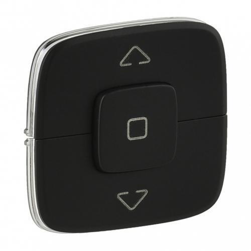 Клавиша переключателя Legrand Valena Allure 60x60 мм Черный (755148)