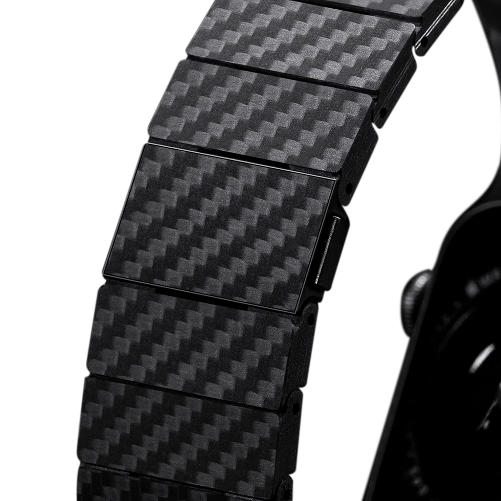 Ремінець Pitaka Carbon Fiber Watch Band для Apple Watch 49/45/44 мм Modern Black/Grey (AWB2307) - фото 6 Ремінець Pitaka Carbon Fiber Watch Band для Apple Watch 49/45/44 мм Modern Black/Grey (AWB2307) - фото 6